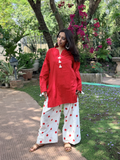 Cherry Handblock Farshi Set