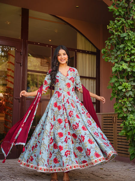 Sakshi Anarkali Set