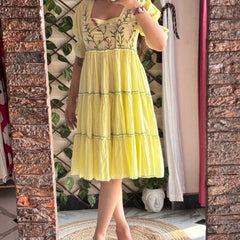 Tiya Butter Yellow Dress