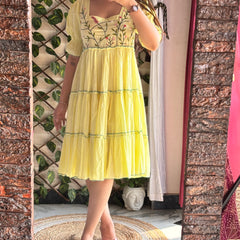 Tiya Butter Yellow Dress