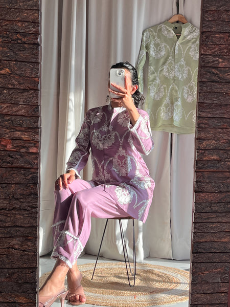 Saya embroidered coord set