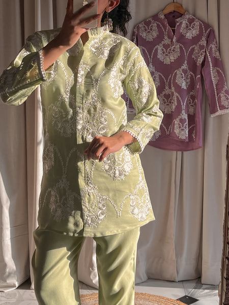 Maya embroidered coord set