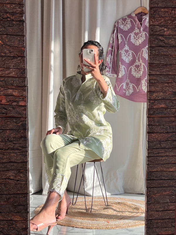 Maya embroidered coord set