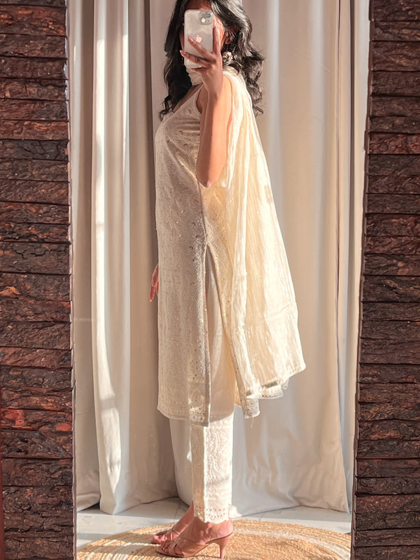 Moti Chikankari Suit Set
