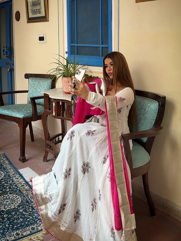 Gulmohar Anarkali Set