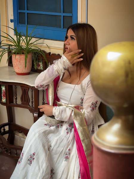 Gulmohar Anarkali Set