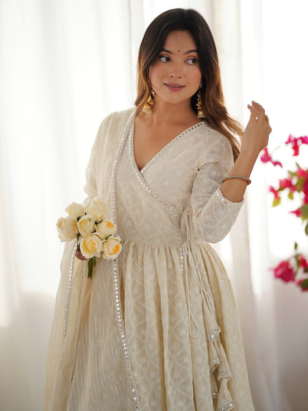 Mohini Chikankari Anarkali Set