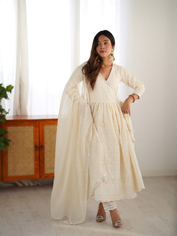 Mohini Chikankari Anarkali Set