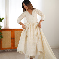 Mohini Chikankari Anarkali Set