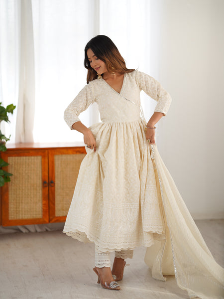 Mohini Chikankari Anarkali Set