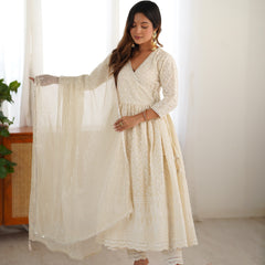 Mohini Chikankari Anarkali Set