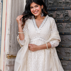 Falak Chikankari Alia Suit Set
